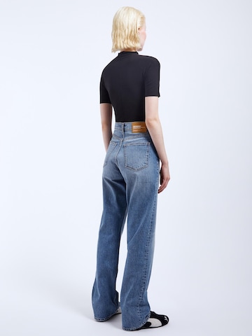 Dr. Denim Regular Jeans 'Echo High Straight' in Blauw
