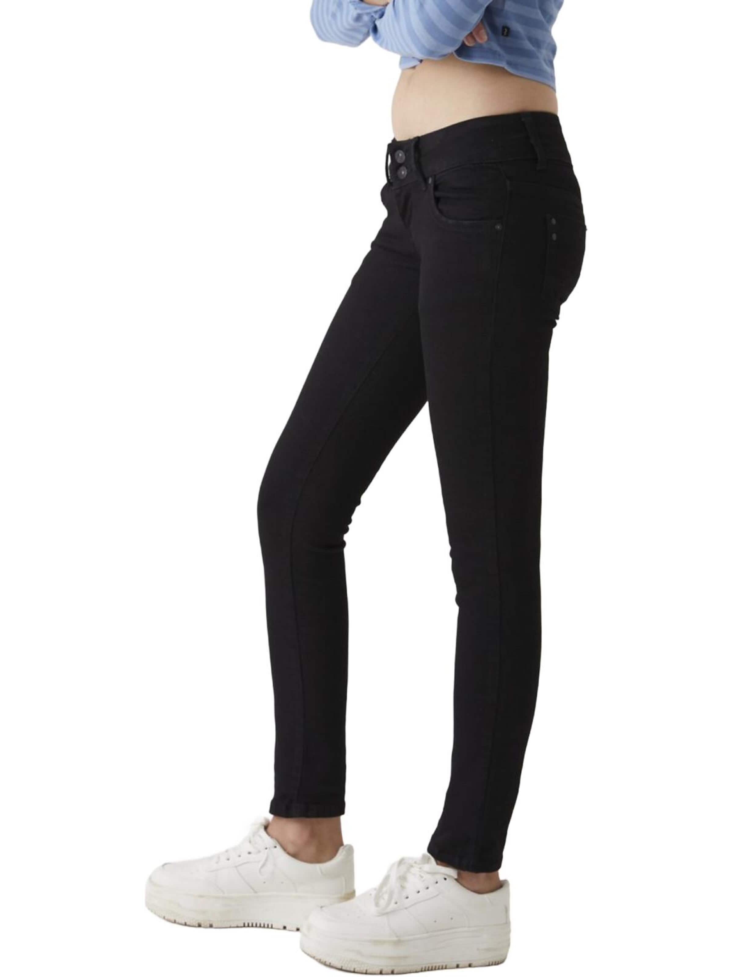 LTB Jeans Slimfit Jeans 'LTB Jeans Molly Skinny Leg Mid Waist Jeanshose' in Zwart