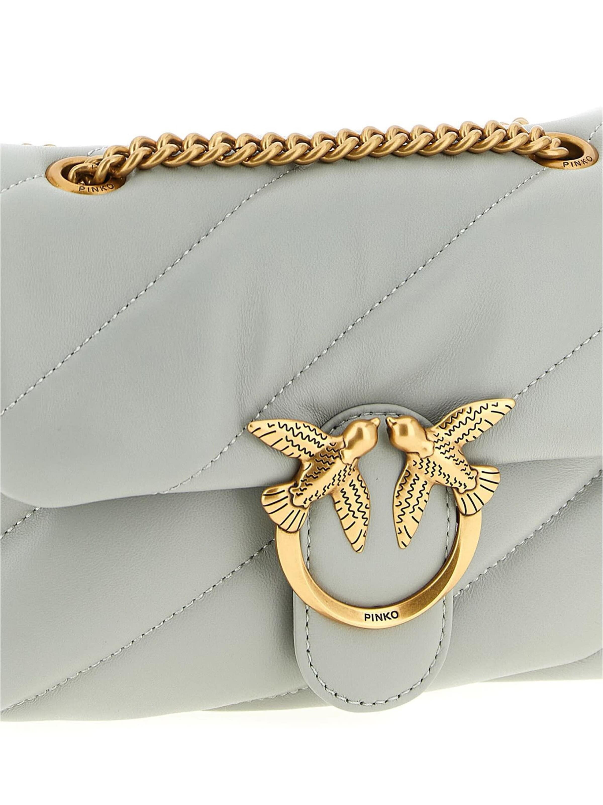 PINKO Crossbody bag 'Mini Love Puff Crossbody Bag' in Grey
