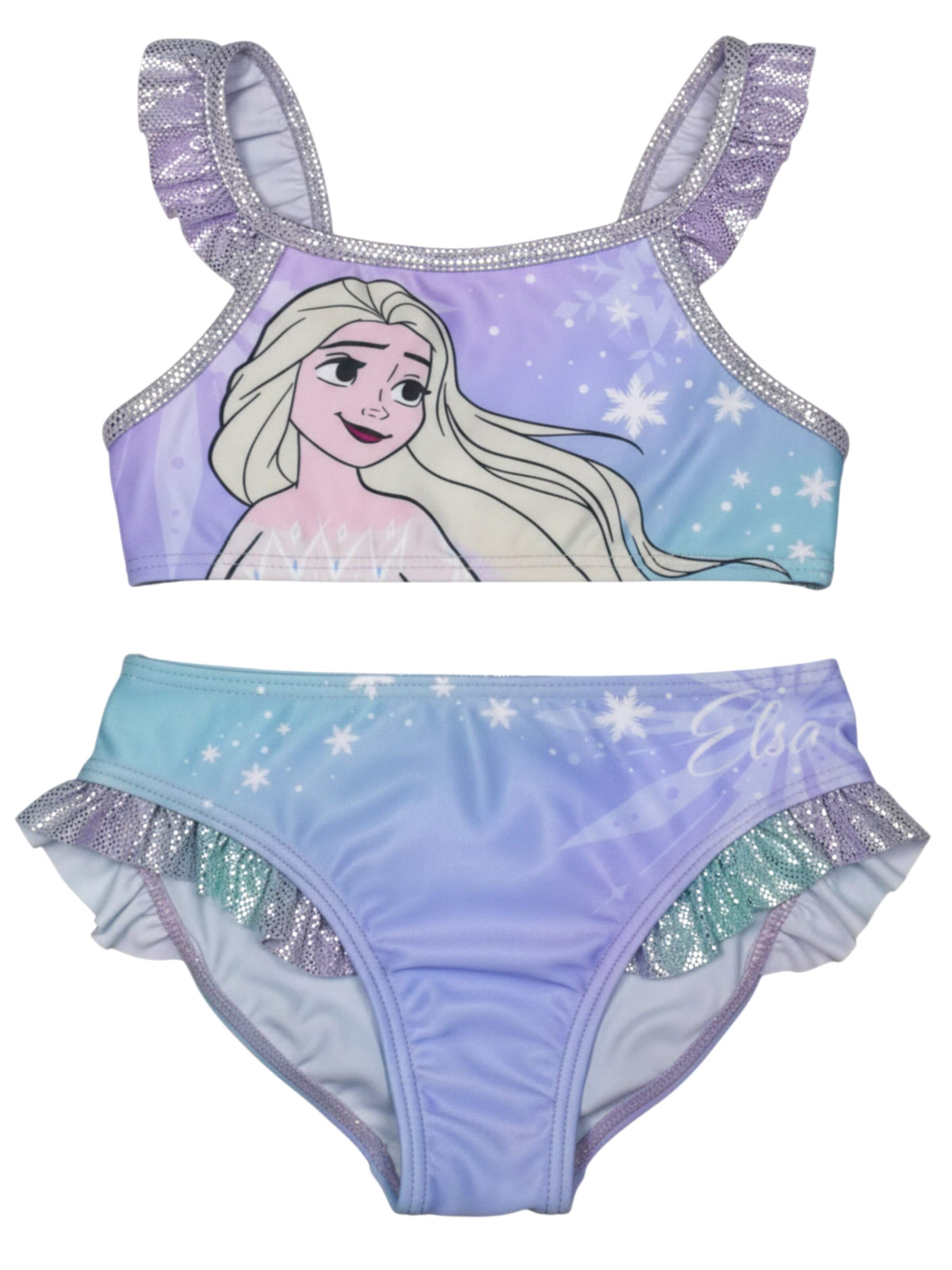 Disney Die Eiskönigin Bralette Bikini 'Elsa Frozen' in Purple: front