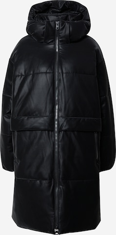 Manteau d’hiver Calvin Klein Jeans en noir : devant