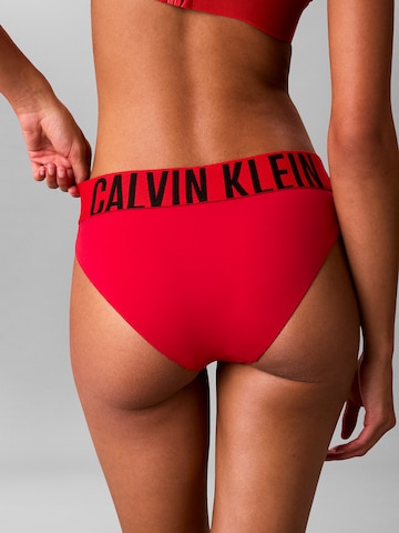Calvin Klein Swimwear Bikini Bottoms 'Intense Power' in Red