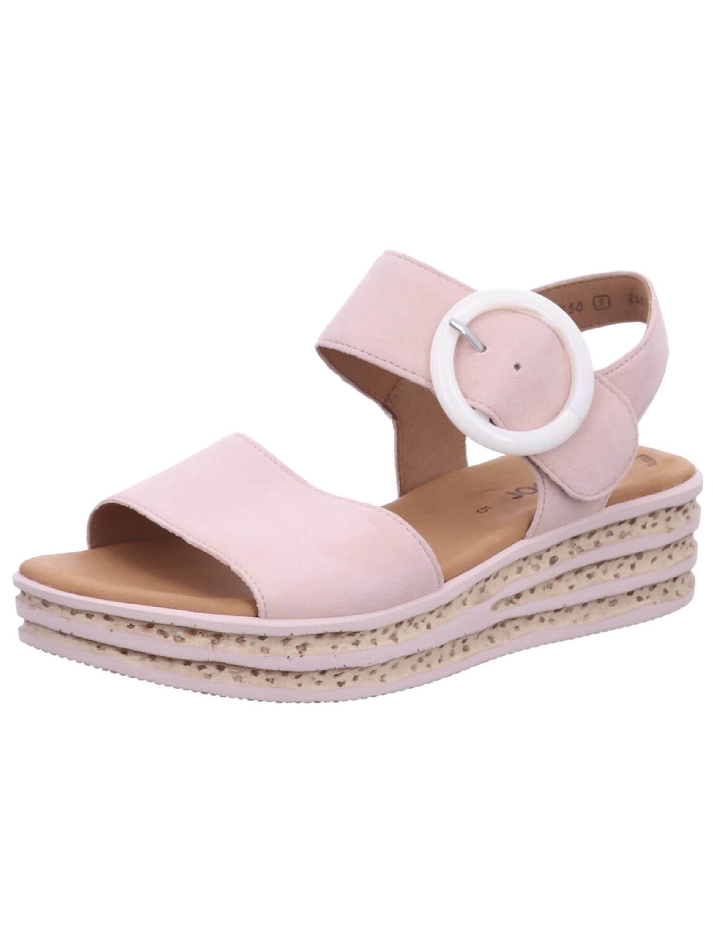 GABOR - Sandalias 'Sandalette Damen 64.550 10 Echtleder in rot' en rosa: frente
