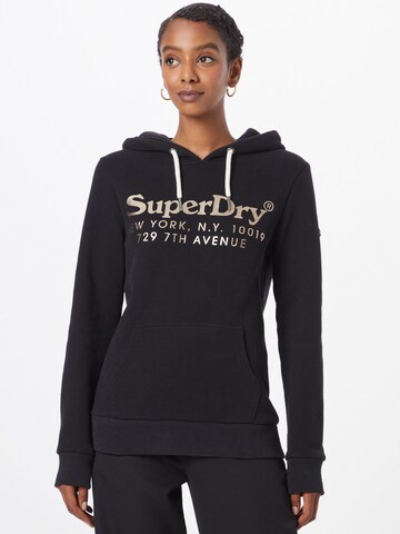 Superdry Sweatshirt 'Venue Interest' in Black: front