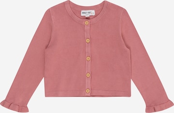 ABOUT YOU Knit Cardigan 'Nola' in Pink: front