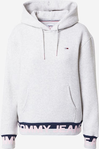 Sweat-shirt Tommy Jeans en gris : devant