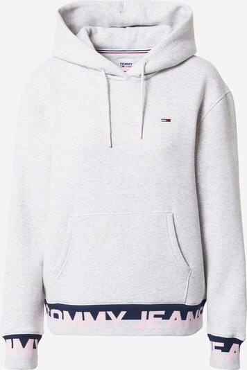 Tommy Jeans Sweatshirt in dunkelblau / hellgrau / pastellpink / rotmeliert, Produktansicht