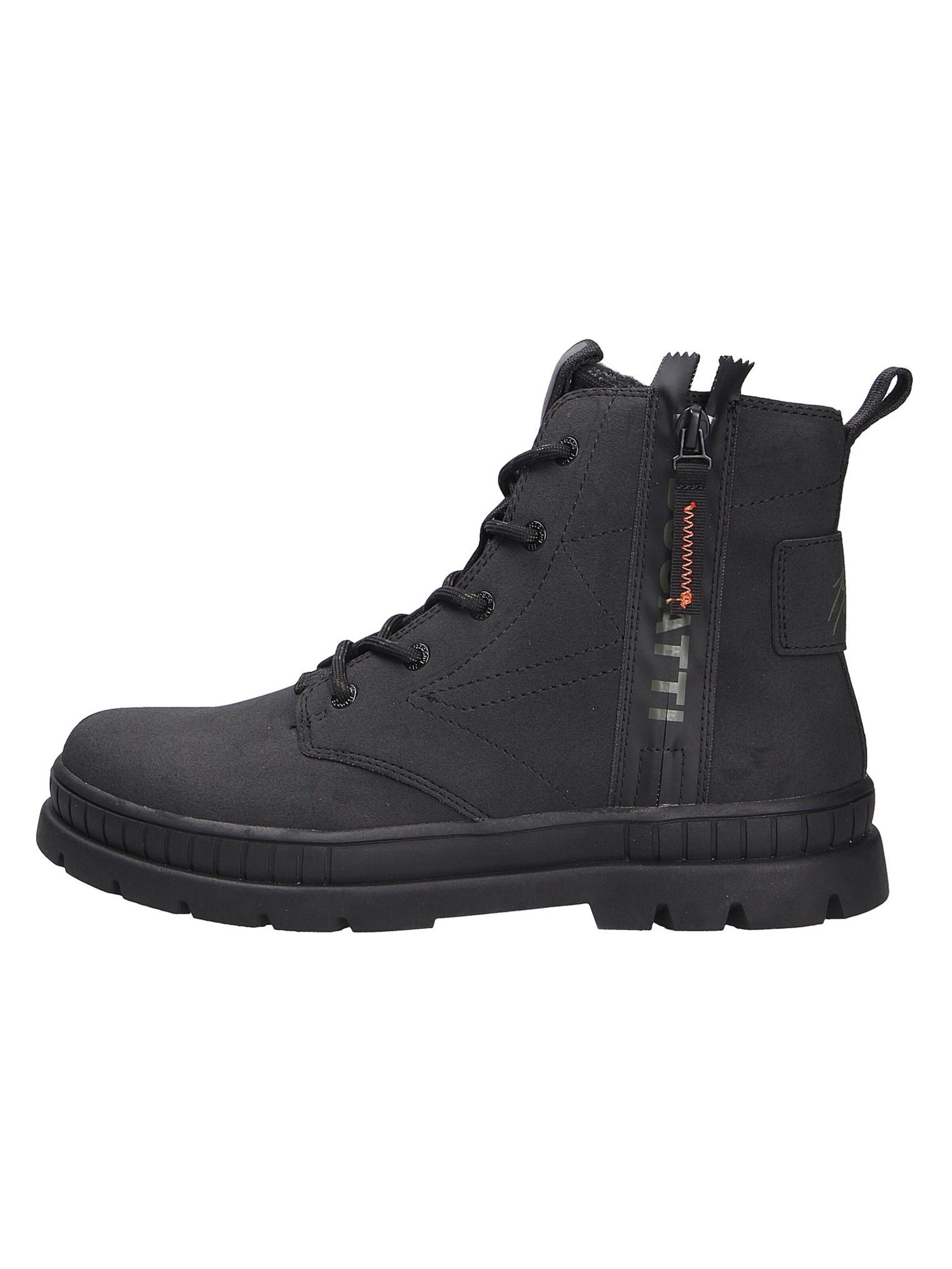 bugatti Schnürboots in Schwarz