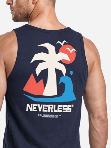 Neverless Shirt 'Beach Palm' in Blue