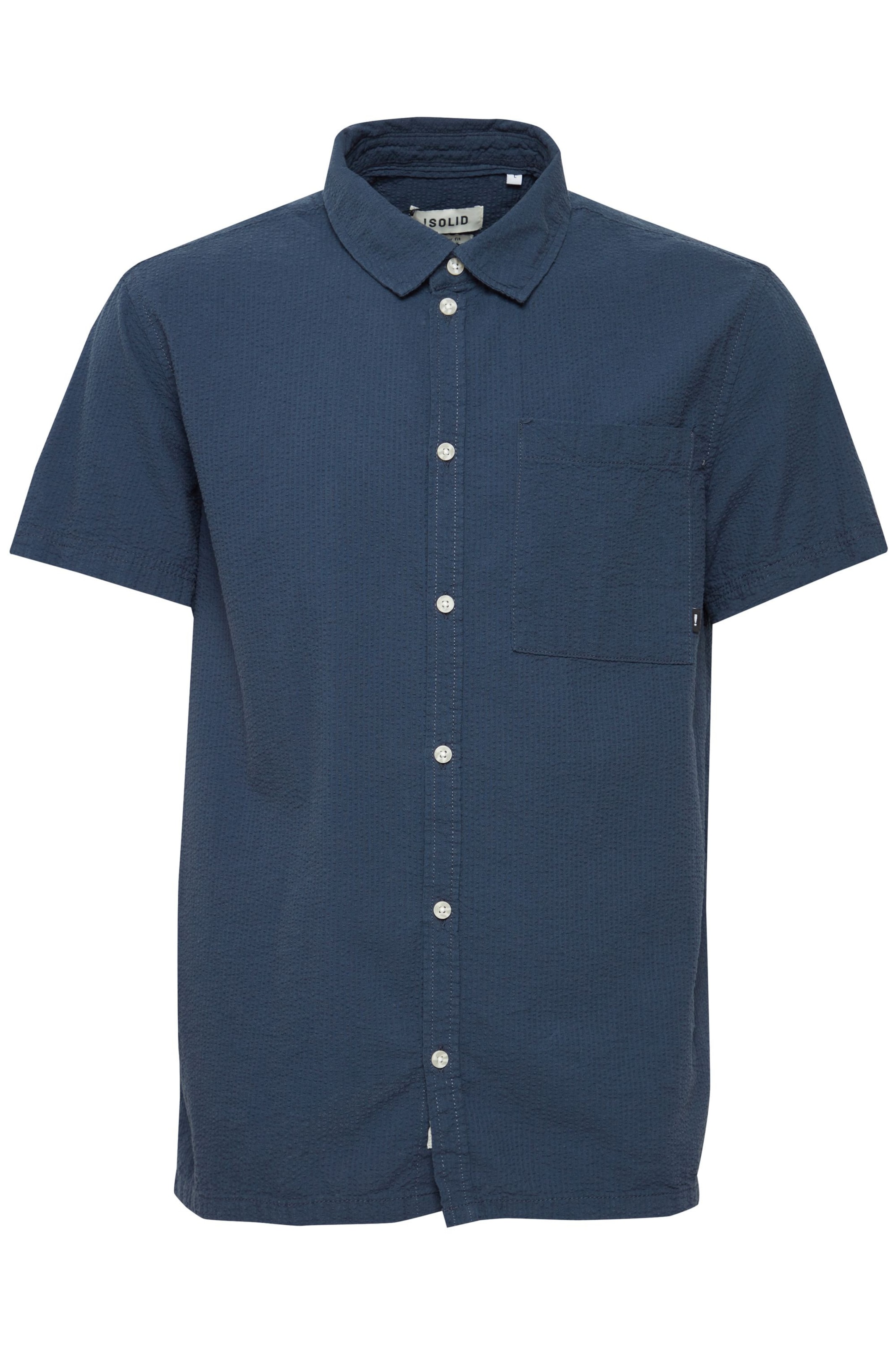 !Solid - Regular Fit Camisa 'Frevne' em azul: frente