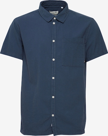 !Solid Regular fit Button Up Shirt 'Sdfrevne Ss' in Blue: front