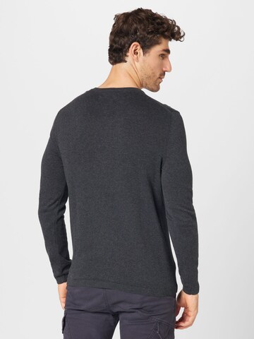 TOM TAILOR DENIM Pullover in Schwarz