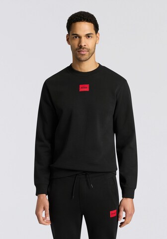 HUGO Sweatshirt in Schwarz: Vorderseite