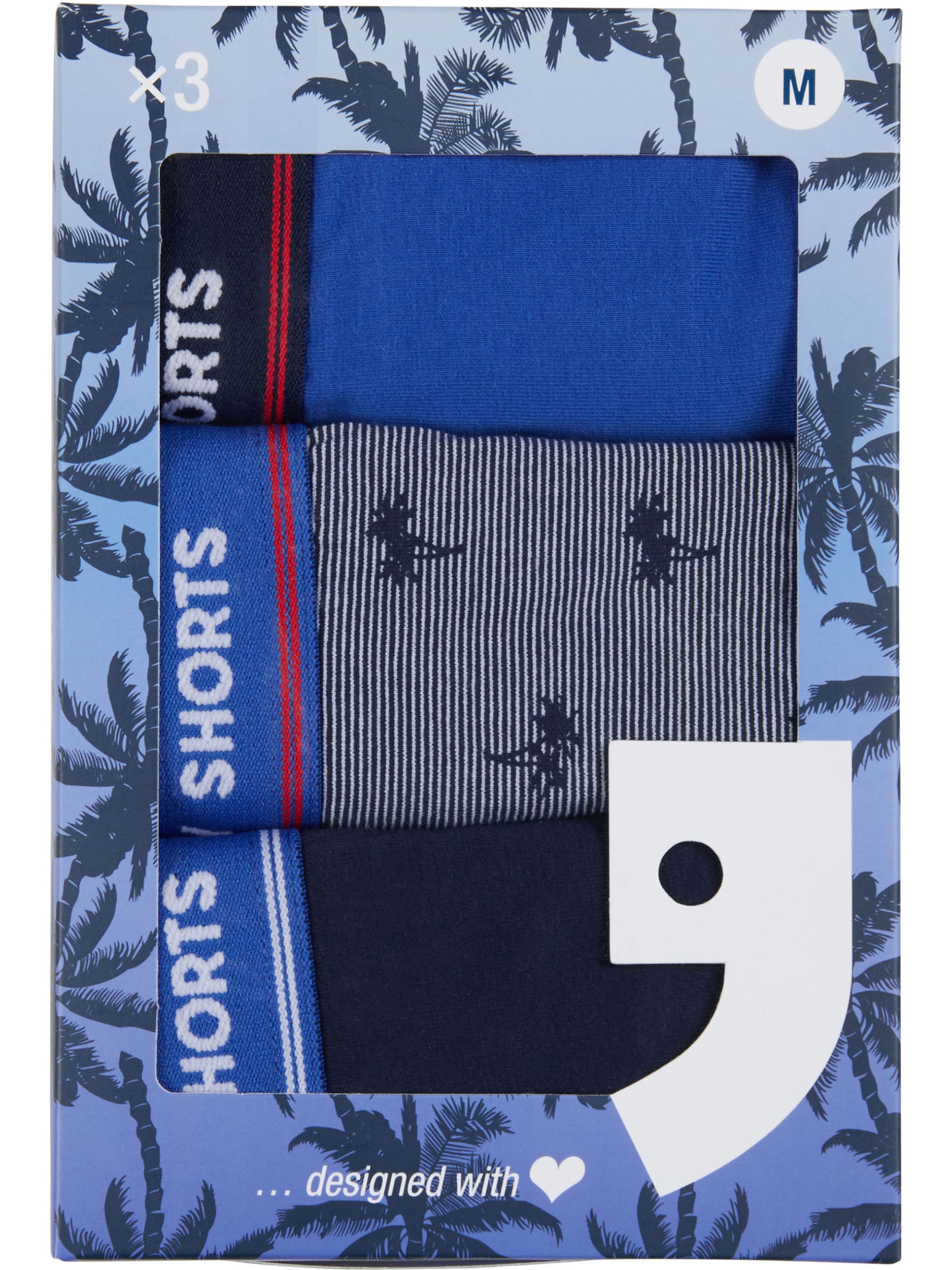 Happy Shorts - Boxers ' Tropic-Prints ' em azul