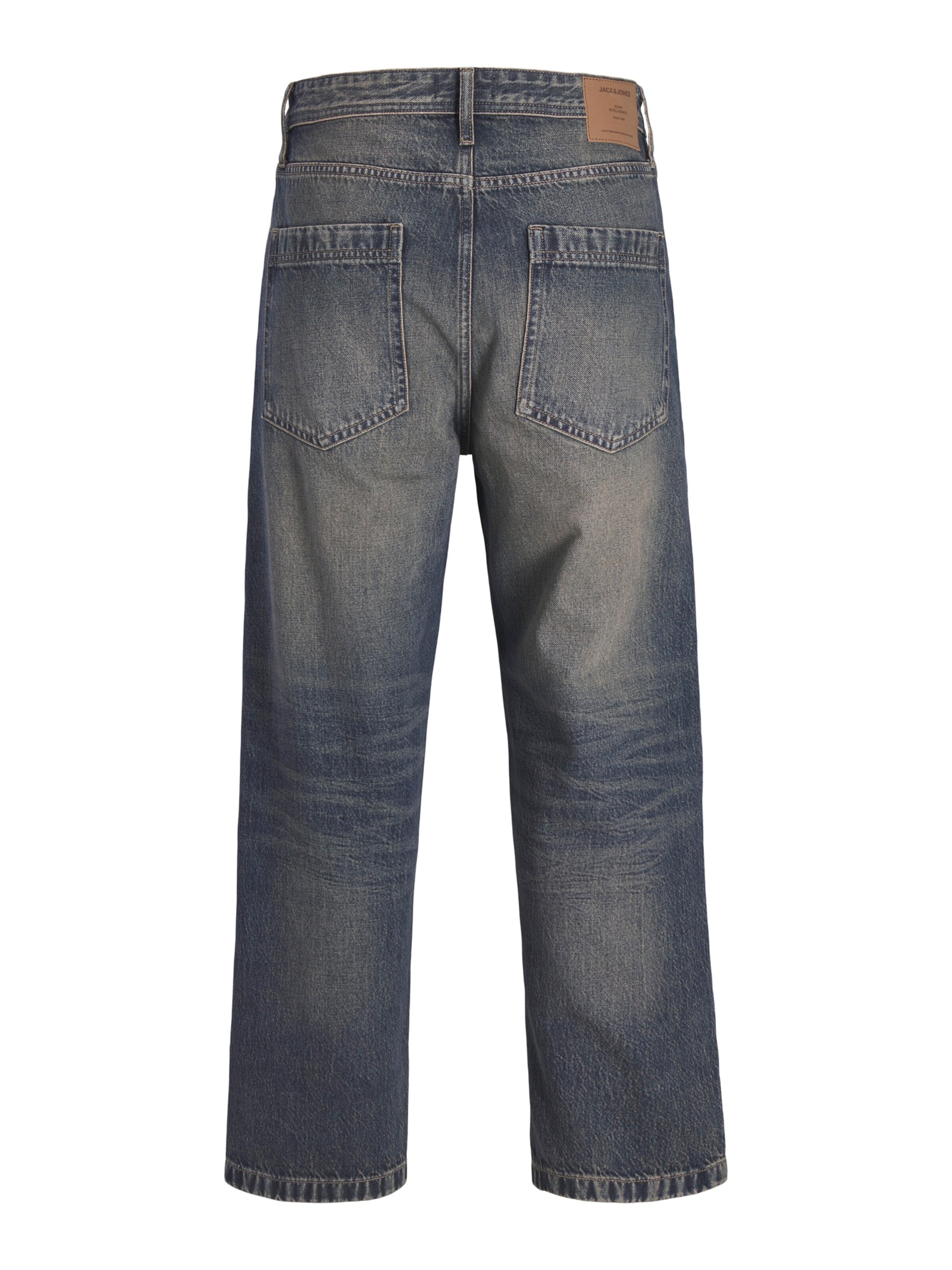 Jack & Jones Plus Loosefit Jeans 'JJICHRIS JJCREW' in Blauw