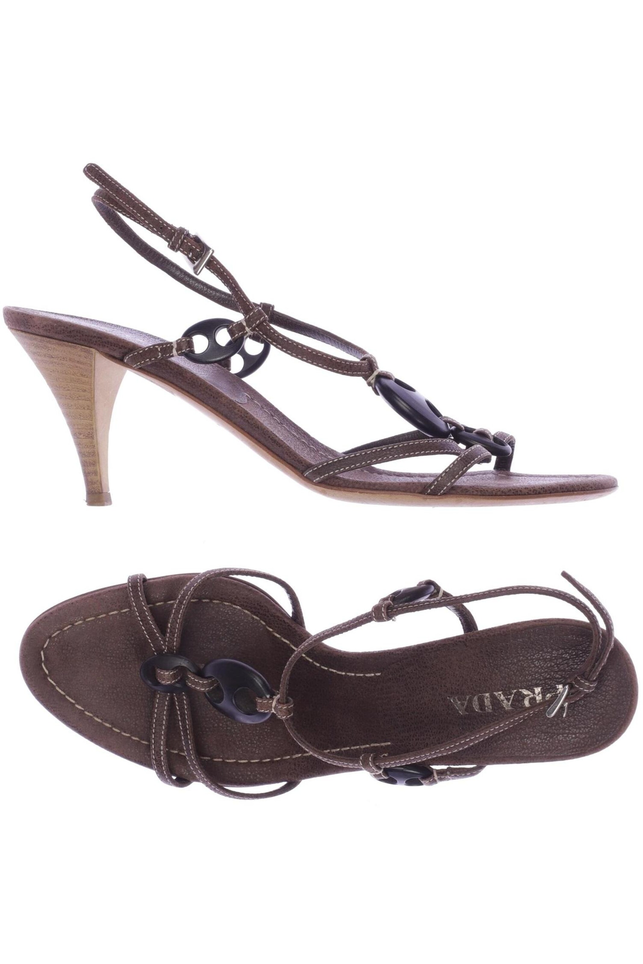 PRADA Sandals & High-Heeled Sandals in 38,5 in Brown, Item view