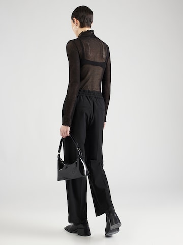 FIVEUNITS Wide leg Pantalon 'Louise' in Zwart