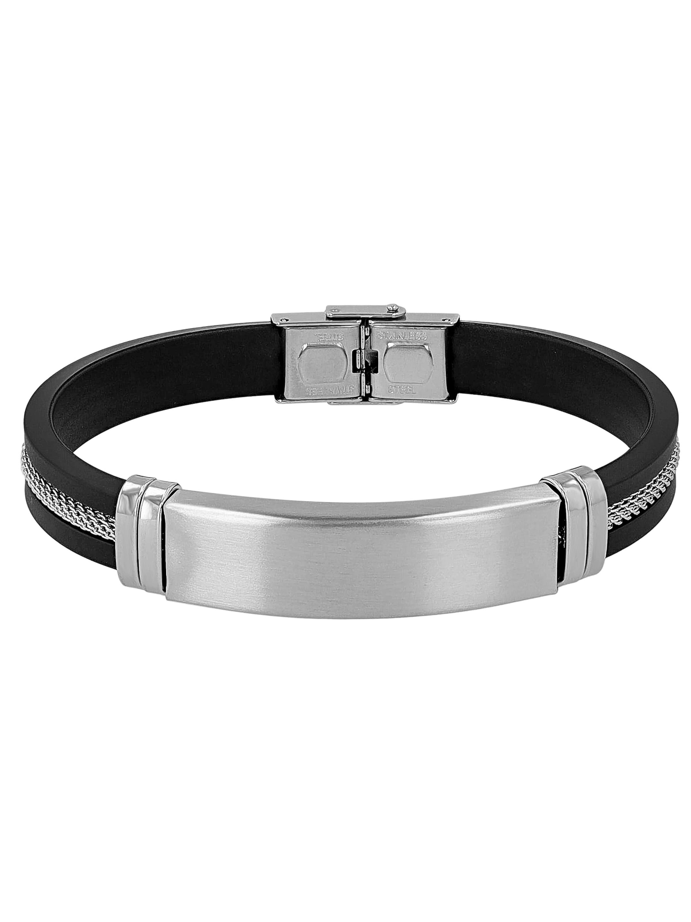Akzent Bracelet 'Luke, langlebig' in Black: front