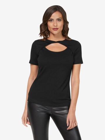 Tricou de la Ashley Brooke by heine pe negru: față