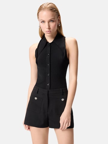 Top in maglia 'NEVE' di PINKO in nero: frontale