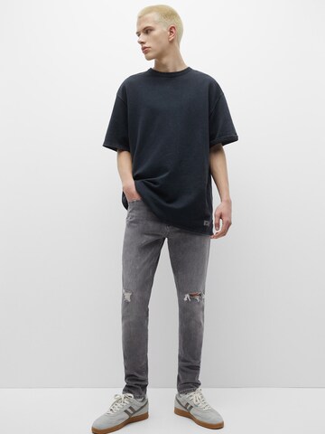 Coupe slim Jean Pull&Bear en gris