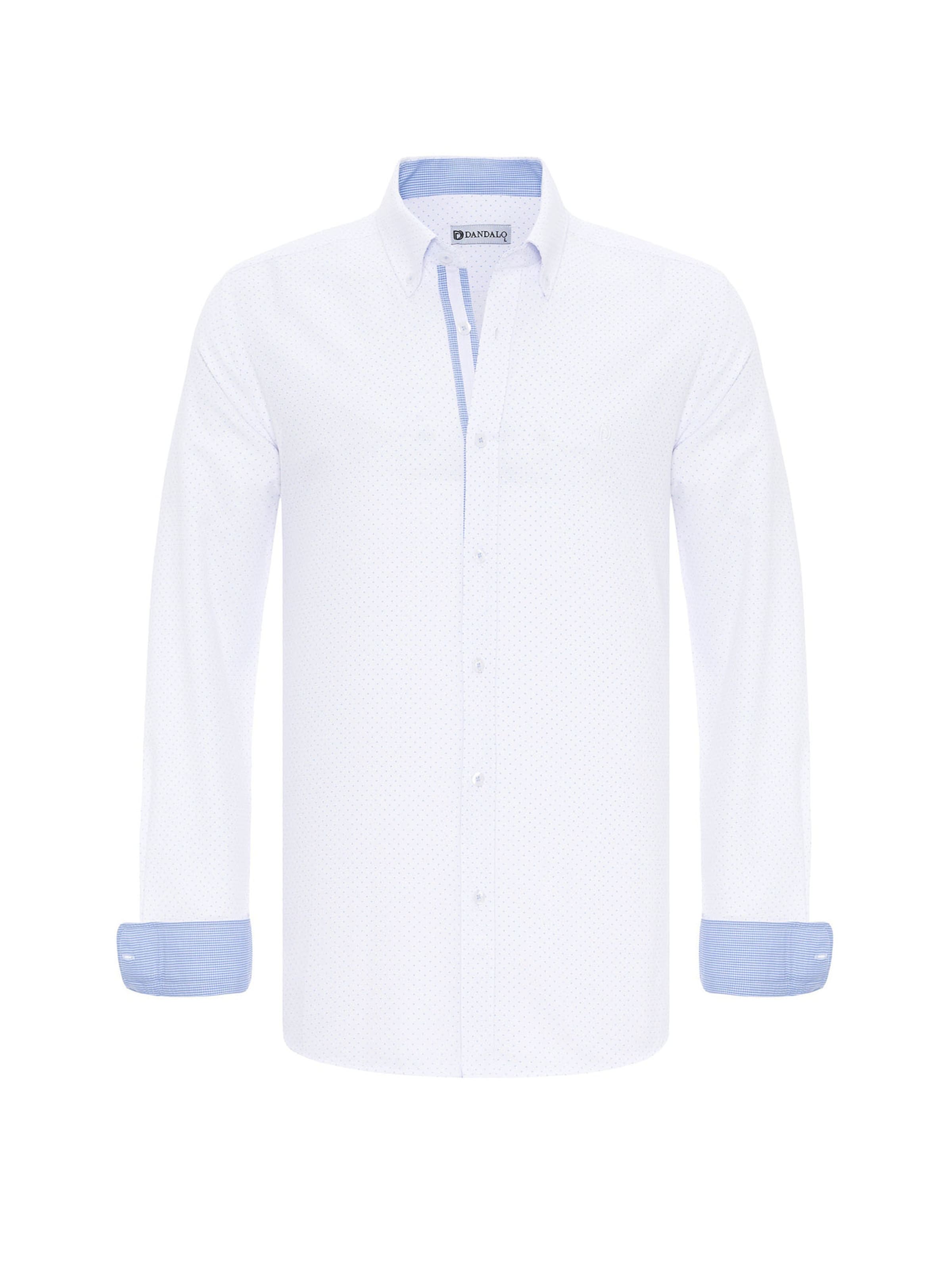 DandaloRegular Fit Košulja - bijela boja: prednji dio