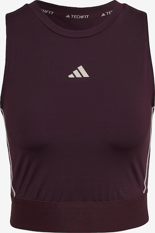 ADIDAS PERFORMANCE Sporttop 'Techfit Branded Tape' in Rood: voorkant