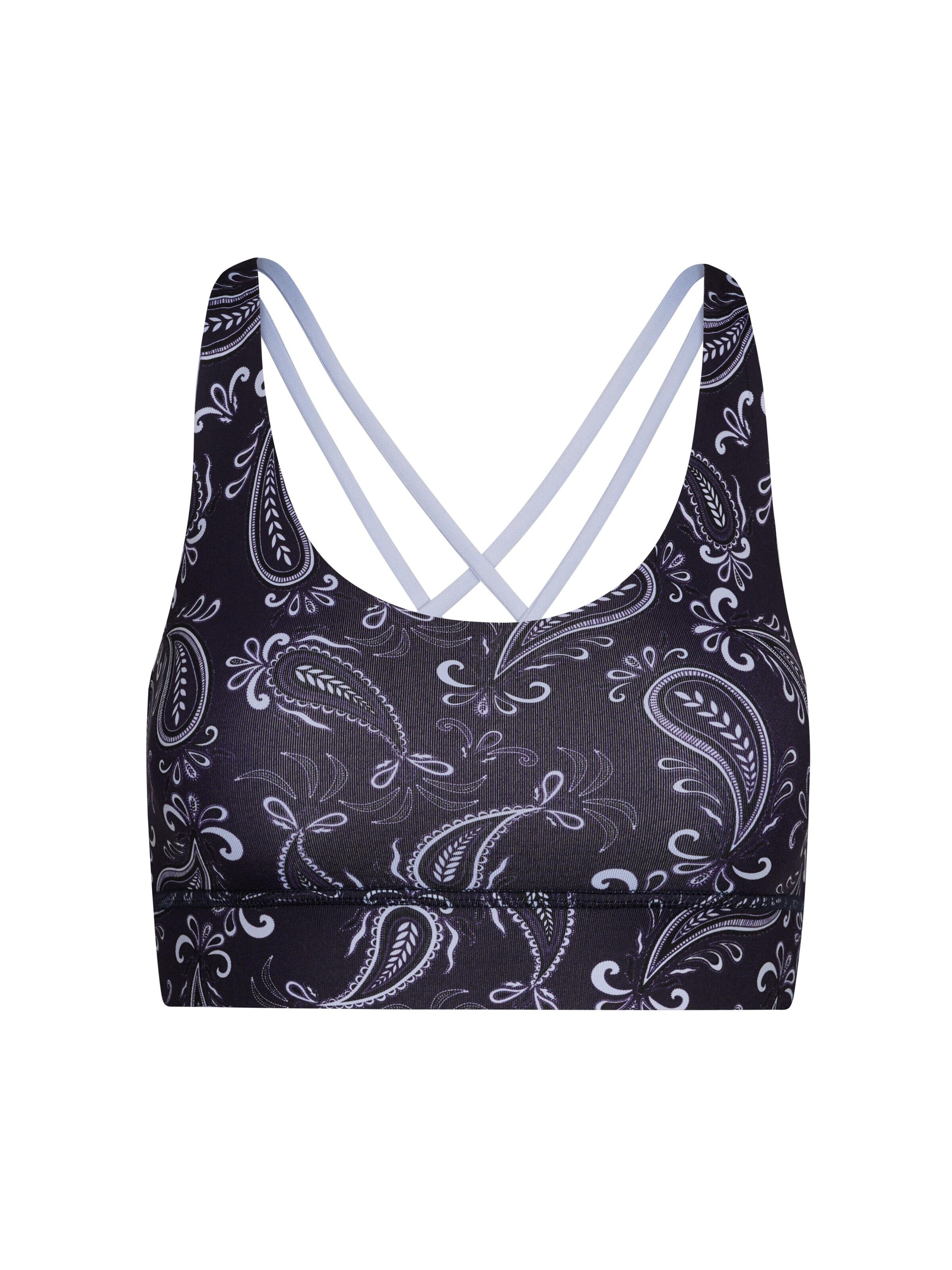 Hey Honey Sport bh 'Criss Cross' in Blauw: voorkant