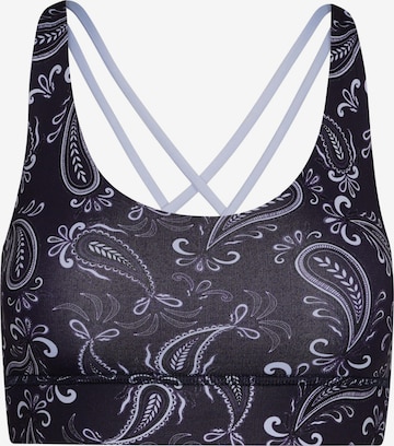 Hey Honey Sport-BH 'Criss Cross' in Blau: Vorderseite