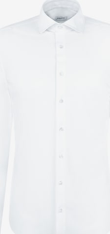 Coupe slim Chemise business 'Schwarze Rose' SEIDENSTICKER en blanc : devant