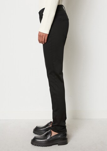 Marc O'Polo Slim fit Trousers 'Alby' in Black