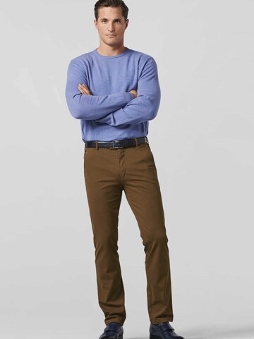 Meyer Hosen Regular Chino Pants 'Roma' in Brown