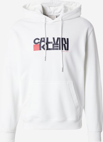 Felpa di Calvin Klein Jeans in bianco: frontale