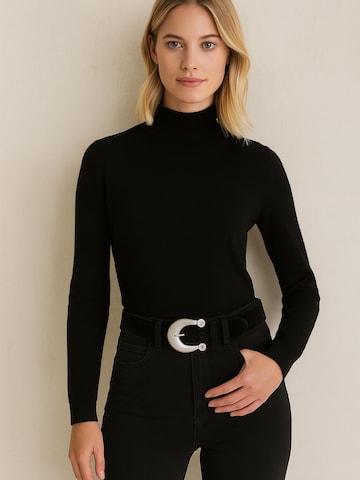 COLLEZIONE ALESSANDRO Belt 'Persia Glammy' in Black: front