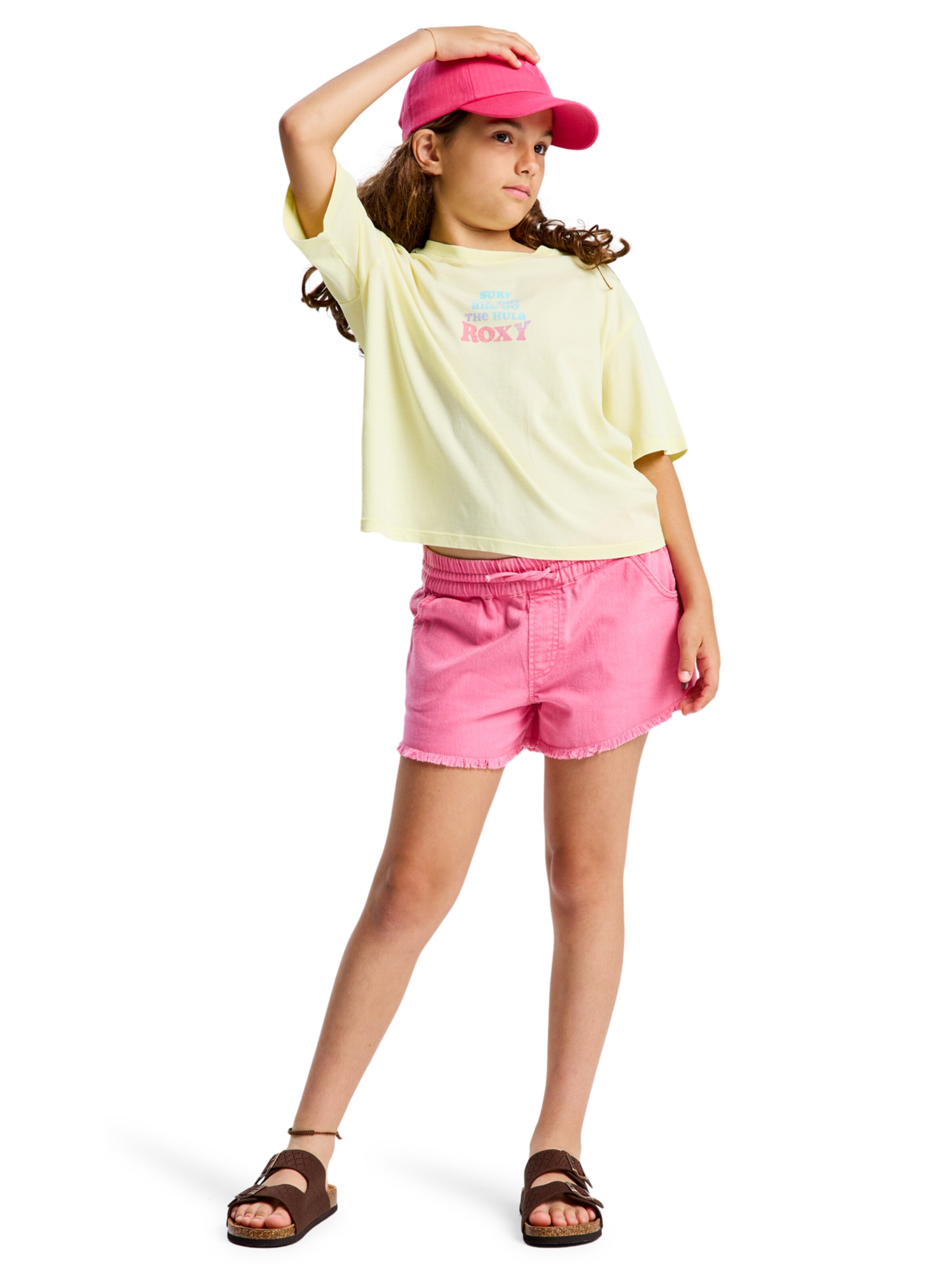 ROXY Regular Pants 'Scenic Route' in Pink