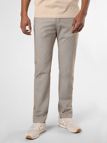 bugatti - regular Pantalón chino en beige: frente