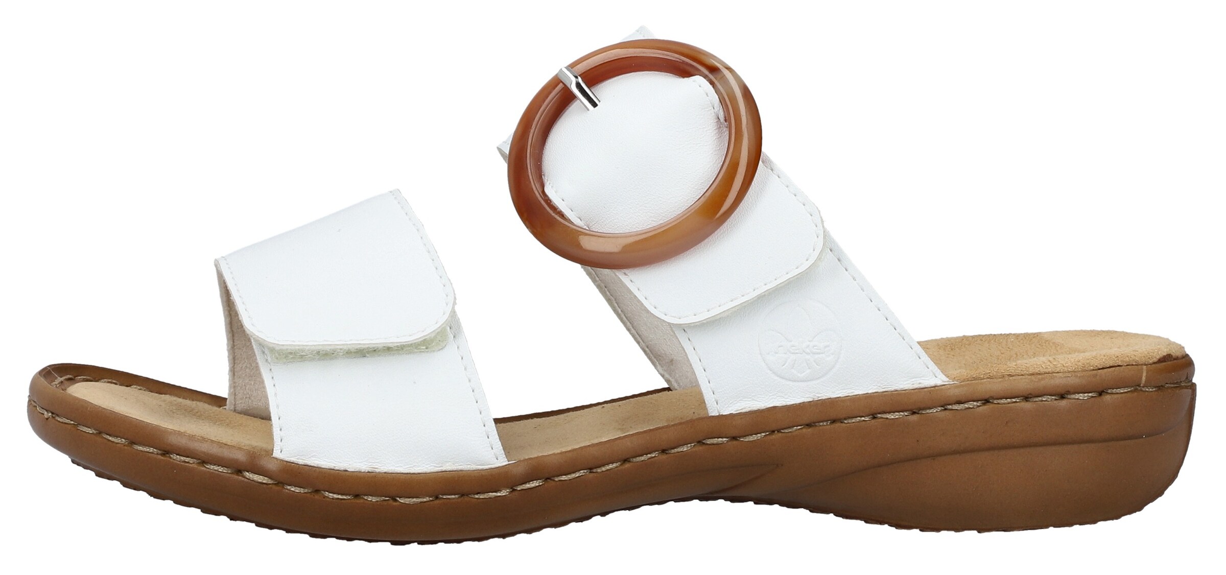 Mule Rieker en blanc