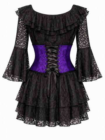 Elena Athanasiadou Iltapuku 'Royal Lace Corset Dress' värissä musta
