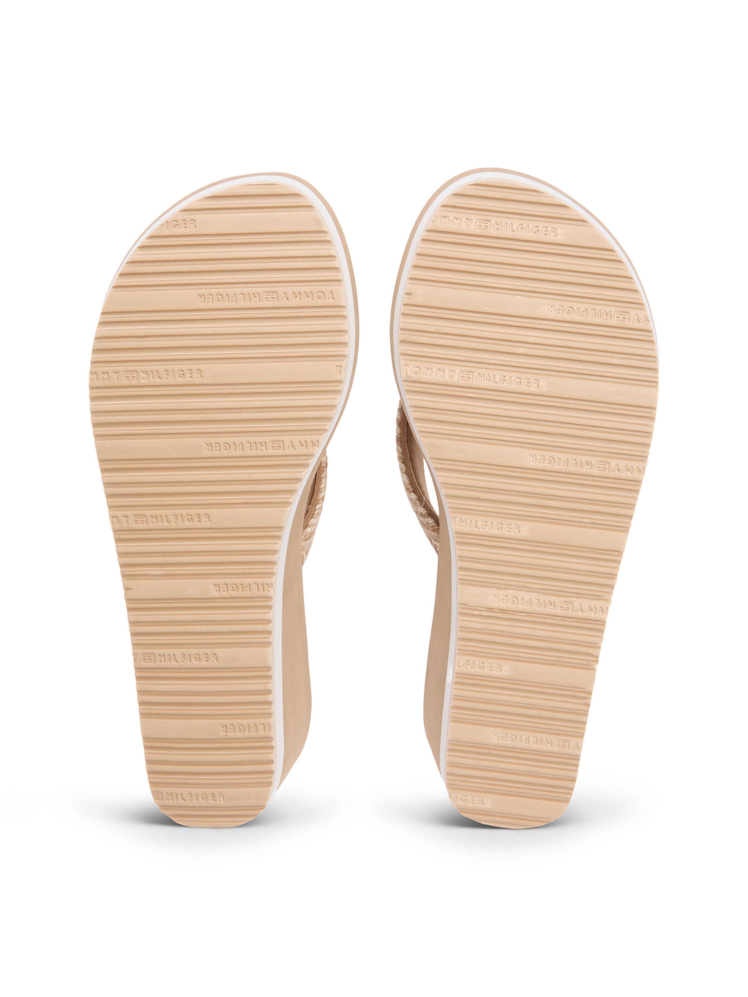 TOMMY HILFIGER Teenslipper in Beige