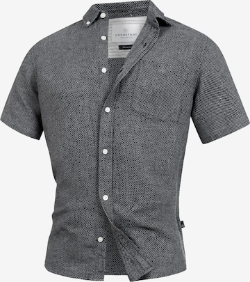 Kronstadt Regular fit Button Up Shirt ' KSGallagher ' in Grey: front