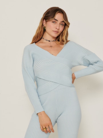 Pullover 'Luca' di ABOUT YOU x Sofia Tsakiridou in blu: frontale