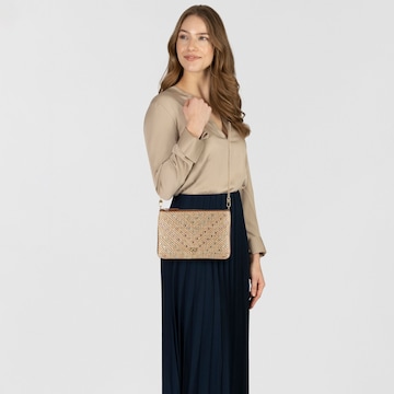 Pochette 'Flat Classic' PINKO en beige : devant