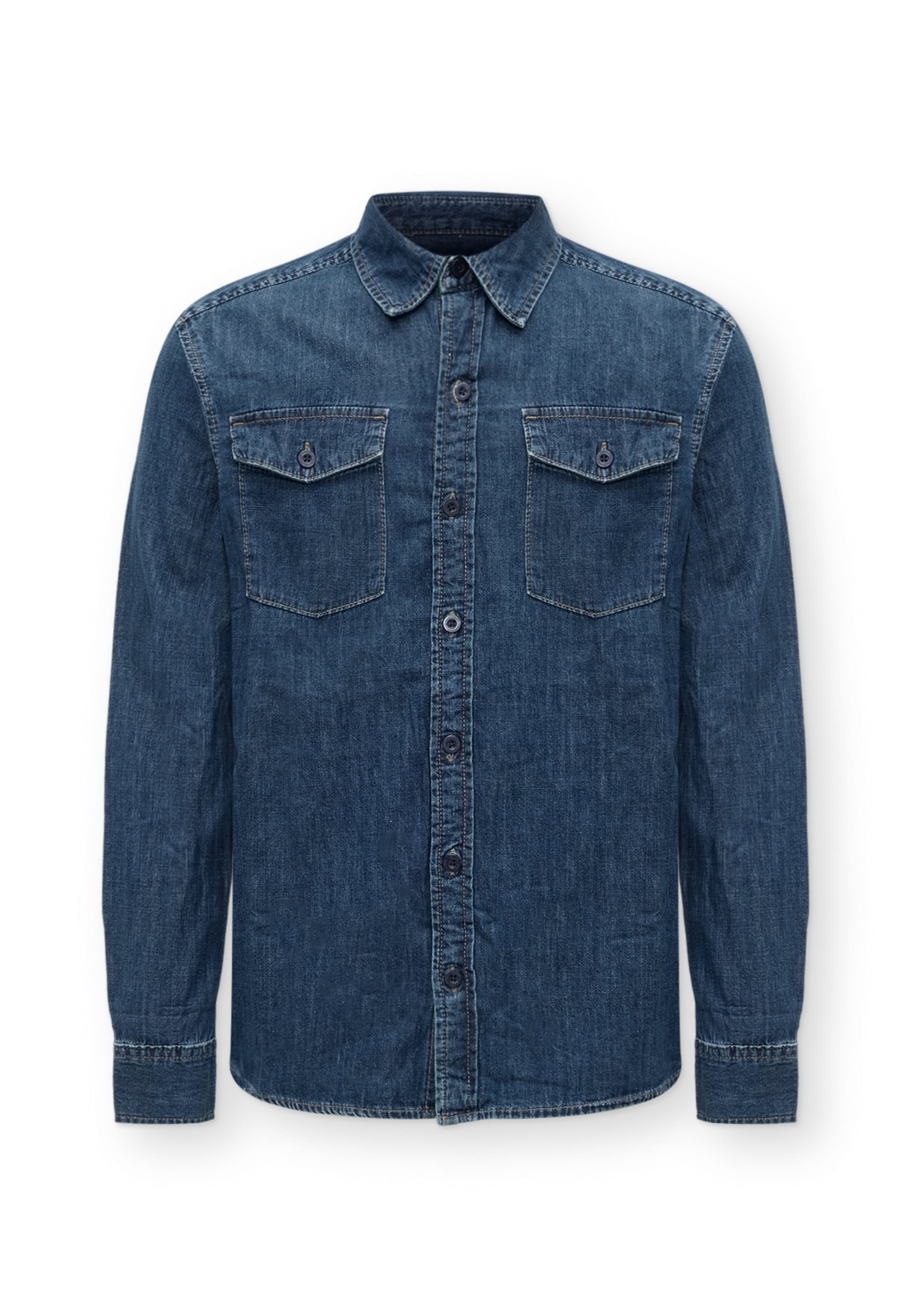 INDICODE JEANS Рубашка 'Wesdon' в размере S в Синий, Обзор товара