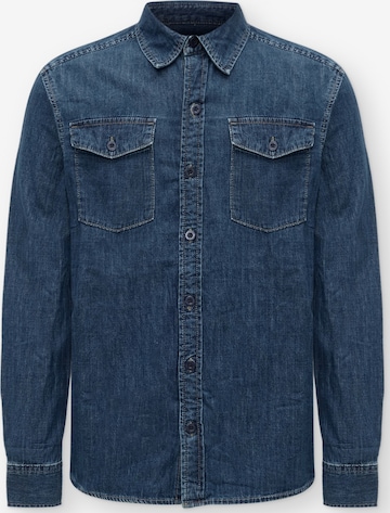 mėlyna INDICODE JEANS Standartinis modelis Marškiniai 'Wesdon': priekis