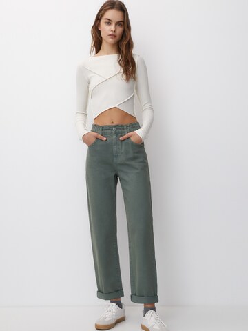 Largi Jeans de la Pull&Bear pe verde