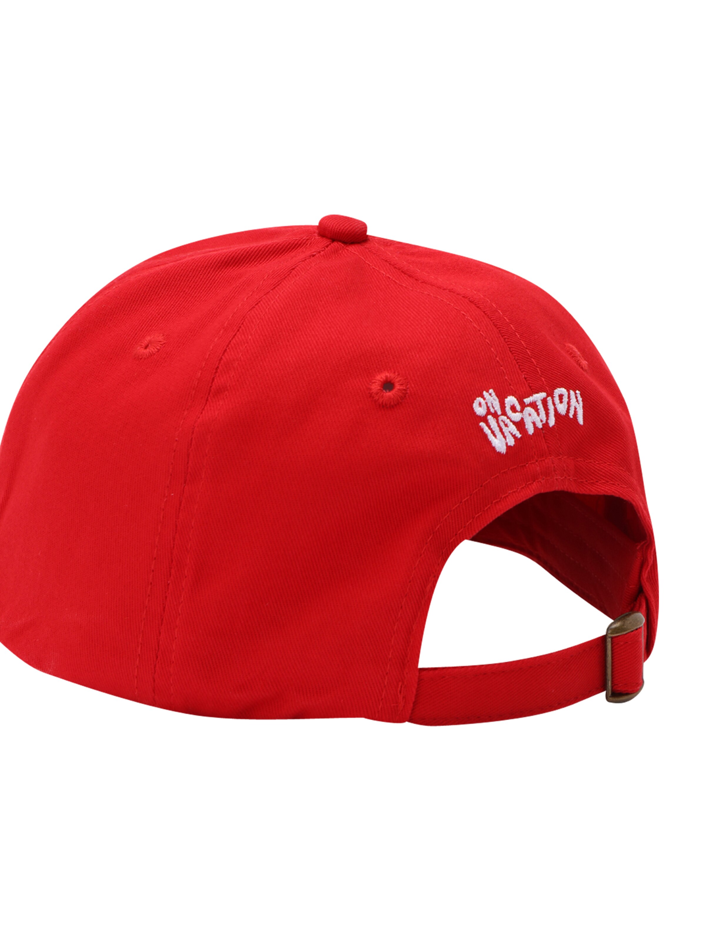 On Vacation - Boné 'Hardcore Holidays' em vermelho