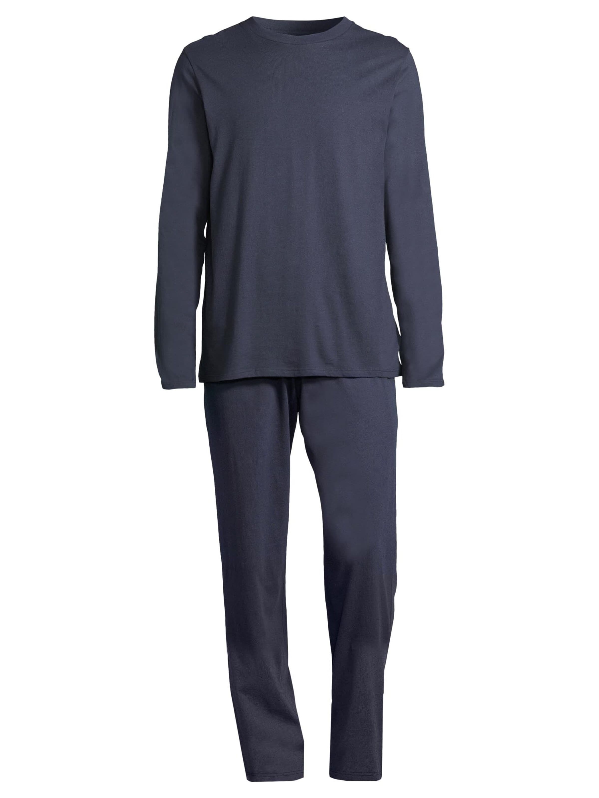 SCHIESSER Pajamas long 'Night & Home' in Blue: front
