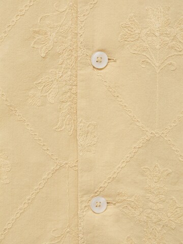 MANGO MAN Comfort fit Button Up Shirt 'ESVEDRA' in Beige