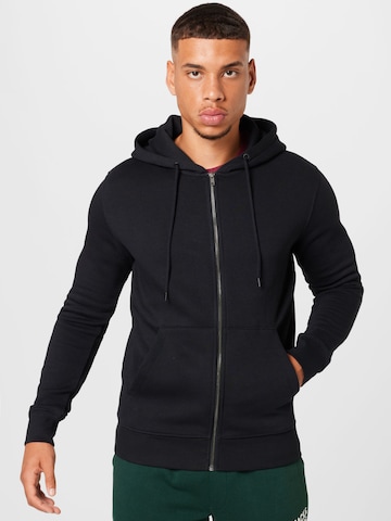 JACK & JONES Sweat jacket 'Star' in Black: front