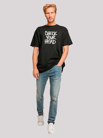F4NT4STIC Shirt 'The Beastie Boys Check Your Head' in Zwart